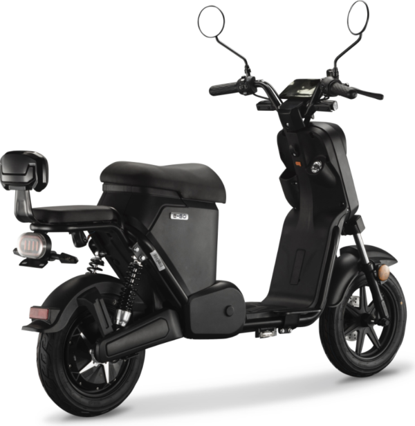 IVA S2 e-scooter mat zwart achterkant productfoto